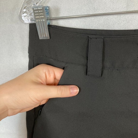 Maggie Lane Skort Womens Sz 6 Black Golf A Line Mini Skirt Stretch Zip Pockets - Picture 7 of 8